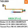 Xiaomi Redmi 13 4G 2024 / 24040RN64Y / 13 5G 2024 2404ARN45A / Poco M6 4G - Flex botón sensor de huella - ORIGINAL - Negro