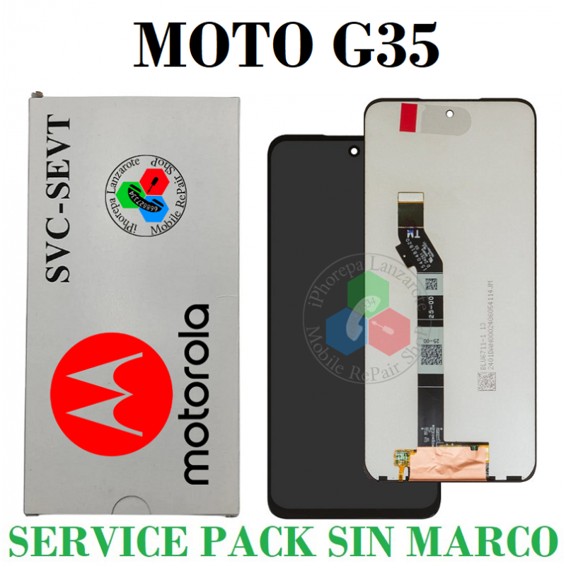 Motorola Moto G35 XT2433 XT2433-4 - PANTALLA SERVICE Pack sin marco