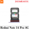 Xiaomi Redmi Note 14 Pro 4G 2025 24116RACCG - BANDEJA dual sim - Violeta