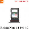 Xiaomi Redmi Note 14 Pro 4G 2025 24116RACCG - BANDEJA dual sim - Negro