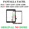 iPad 7ª - iPad 8ª Gen 10.2" 2019 / 2020 - PANTALLA tactil NEGRA ORIGINAL SIN HOME