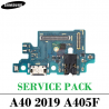 SAMSUNG A40 A405 A405F - SUBPLACA DE CARGA ORIGINAL SERVICE PACK