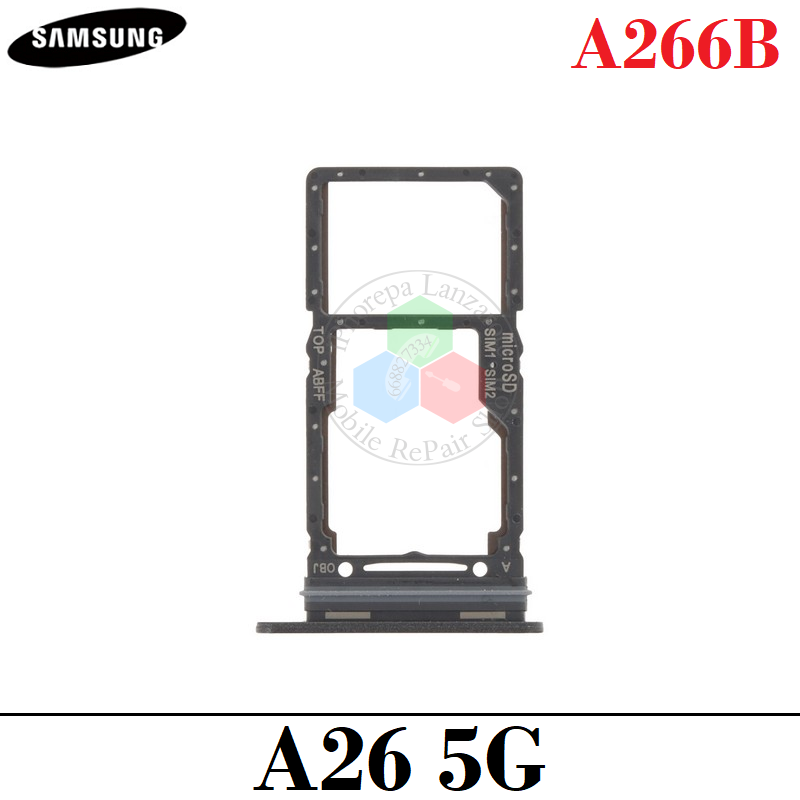 SAMSUNG A26 5G 2025 A266B A266 - Bandeja dual sim - NEGRO