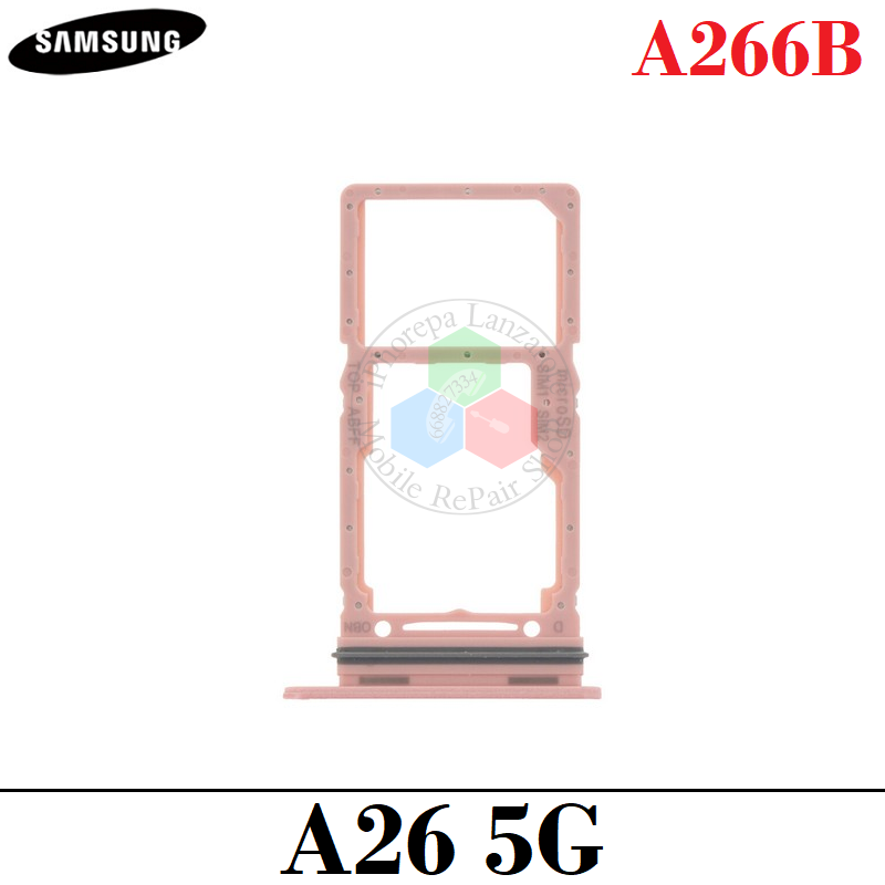 SAMSUNG A26 5G A266B A266 - Bandeja dual sim - ROSA