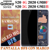 samsung S20 4G 2020 G980F G980 / S20 5G 2020 G981B G981 - PANTALLA OLED HQ BF8 CON MARCO NEGRO