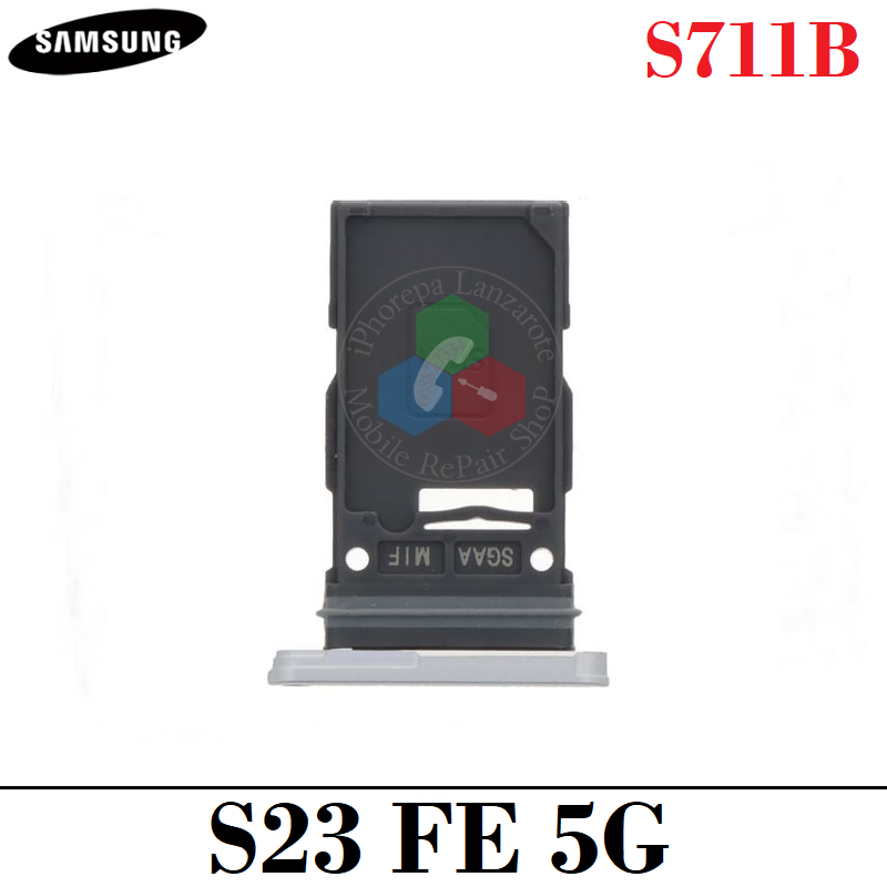 SAMSUNG S23 FE 5G 2023 S711B S711 - Bandeja sim - BLANCO PLATA
