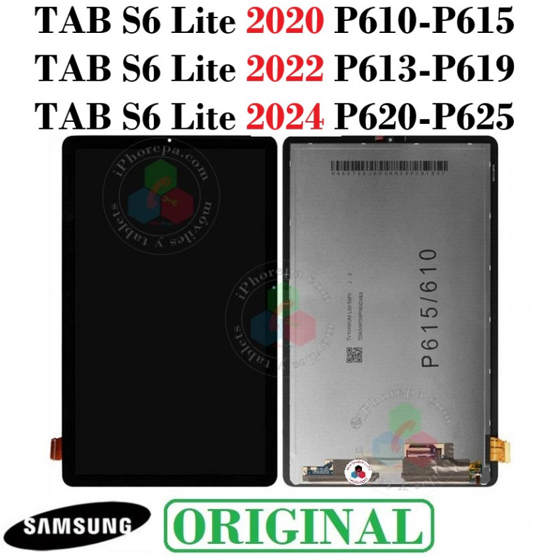 SAMSUNG Tab S6 Lite 2020 P610 / P615 / S6 Lite 2022 P613 / P619  / S6 Lite 2024 P620 p625 - PANTALLA COMPLETA ORIGINAL REFURBISH