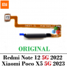 Xiaomi Redmi Note 12 5G 22111317I - Poco X5 5G 2023 22111317PG - Flex botón sensor de huella - Negro