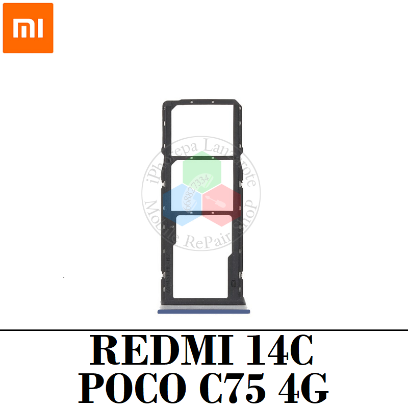 Xiaomi Redmi 14C 2411DRN47C / 2409BRN2CA / Poco C75 4G 2410FPCC5G 2024 - Bandeja sim dual - Azul