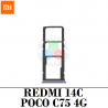 Xiaomi Redmi 14C 2411DRN47C / 2409BRN2CA / Poco C75 4G 2410FPCC5G 2024 - Bandeja sim dual - Azul