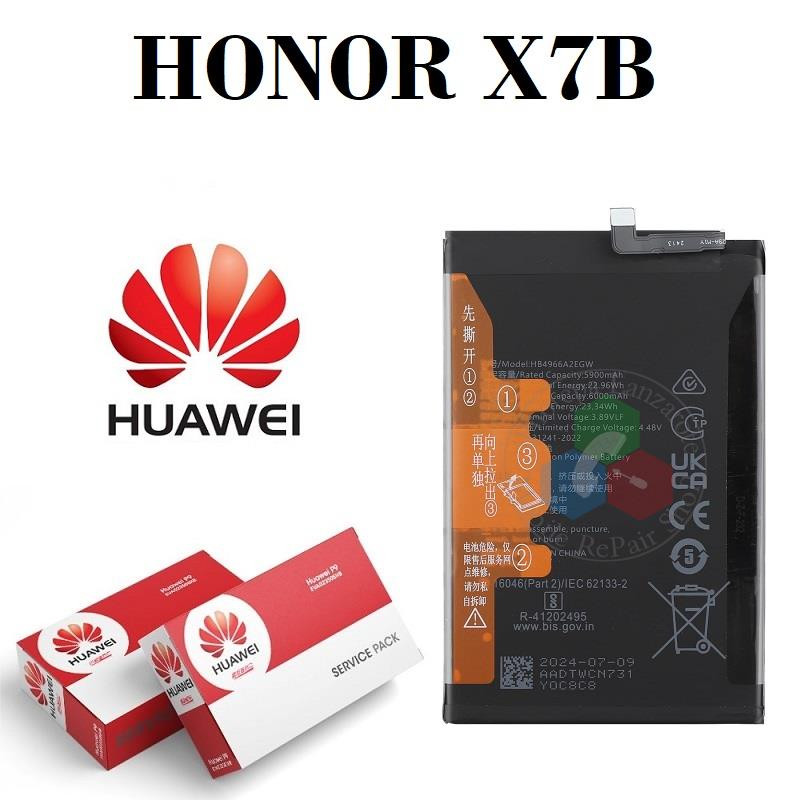 Huawei HONOR X7B (CLK-LX1 CLK-LX2 CLK-LX3) ( HB4966A2EGW ) - bateria original service pack sin logo