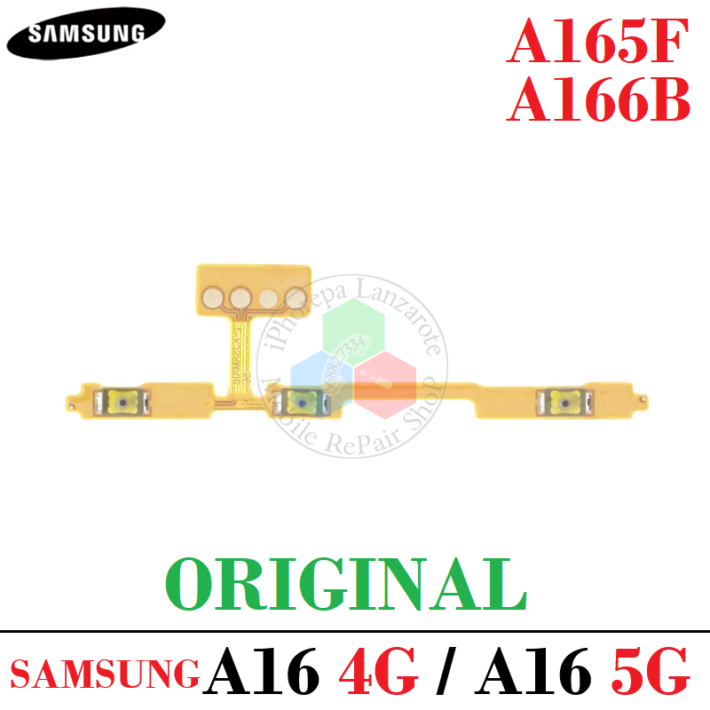 Samsung A16 4G 2024 A165F A165 / A16 5G a166B A166 - Flex POWER encendido + volumen - ORIGINAL
