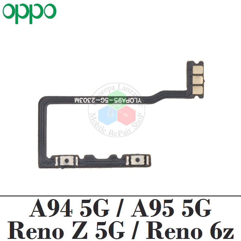 Oppo A94 5G 2021 CPH2211 / A95 5G / Reno z 5g / Reno 6z - Flex de volumen