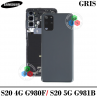 SAMSUNG S20 G980F / S20 5G G981B - TAPA TRASERA CON LENTE - GRIS
