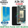 Samsung A56 5G 2025 A566B A566 - Pantalla Service pack con marco - GRIS CLARO