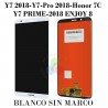 HUAWEI Y7 2018 / Y7 PRO 2018 / Y7 PRIME 2018 / HONOR 7C / ENJOY 8 - PANTALLA COMPATIBLE SIN MARCO  BLANCO