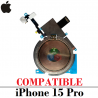 iPhone 15 Pro 5G 2023 A3102 - Flex antena NFC de carga con flash - Compatible