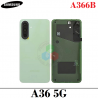 Samsung A36 5G SM-A366B A366 - TAPA TRASERA CON LENTE + LOGO - VERDE LIMA