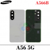 Samsung A56 5G 2025 A566B A566 - TAPA TRASERA CON LENTE + LOGO - BLANCO