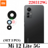 Xiaomi 12 Lite 5G 2022 2203129G ( set 3pcs ) - CRISTAL LENTE DE CAMARA