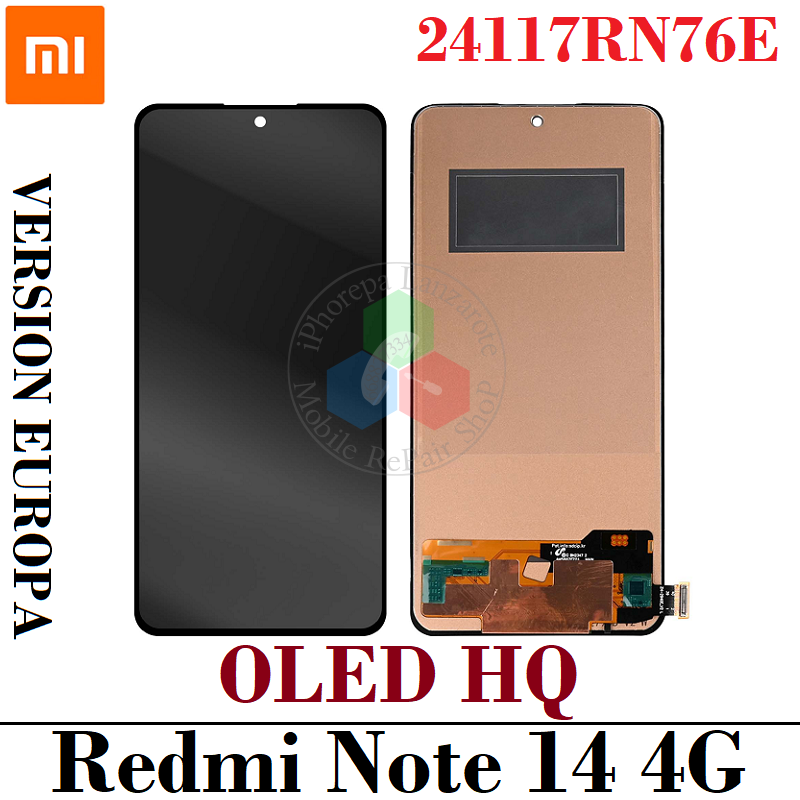 Xiaomi Redmi Note 14 4G 2025 ( version EUROPA ) 24117RN76E  - PANTALLA OLED HQ SIN MARCO