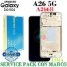 Samsung A26 5G 2025 A266B A266 - Pantalla service pack con marco - VERDE LIMA