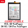 TCL 40 NXTPAPER (T612B) / TCL 50 SE (T611B) /  TCL 50 Pro NxtPaper (T803E ) TLP049DA / TLP049D9 - BATERIA COMPATIBLE SIN LOGO