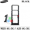 SAMSUNG M23 4G M235F / M23 5G 2022 M236B M236 / A23 4G A235F / A23 5G A236B - Bandeja Sim + MICRO SD - Negro