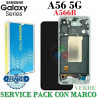 Samsung A56 5G 2025 A566B A566 - Pantalla Service pack con marco - VERDE