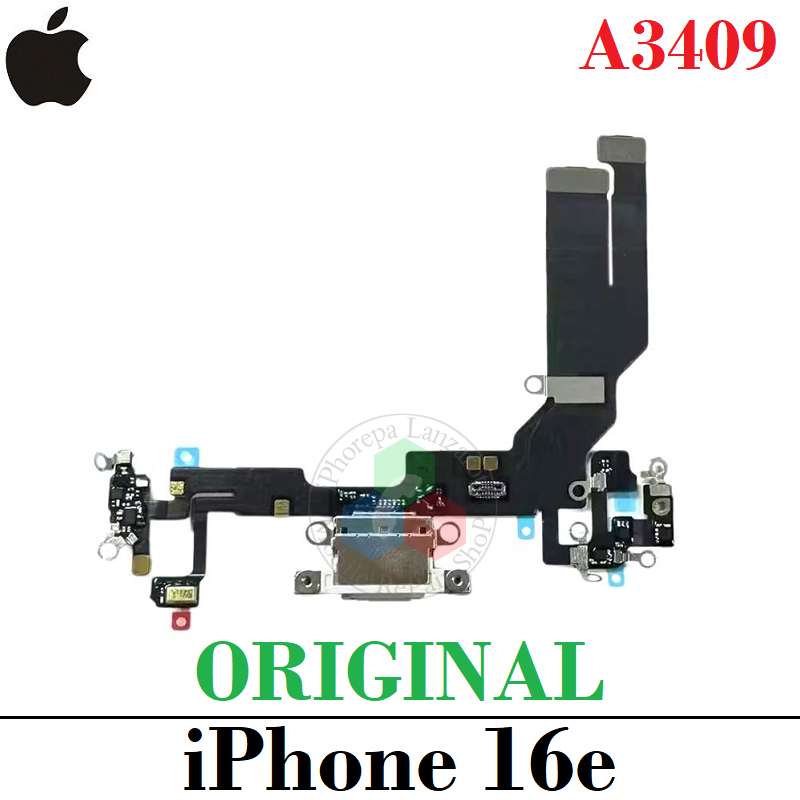 iPhone 16e 5G 2025 A3409 - FLEX DE CARGA ORIGINAL REFURBISHED - BLANCO