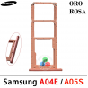 Samsung A04e A042F A042 / A05s 4G a057F A057 - Bandeja dual sim + MICRO SD - ORO ROSA