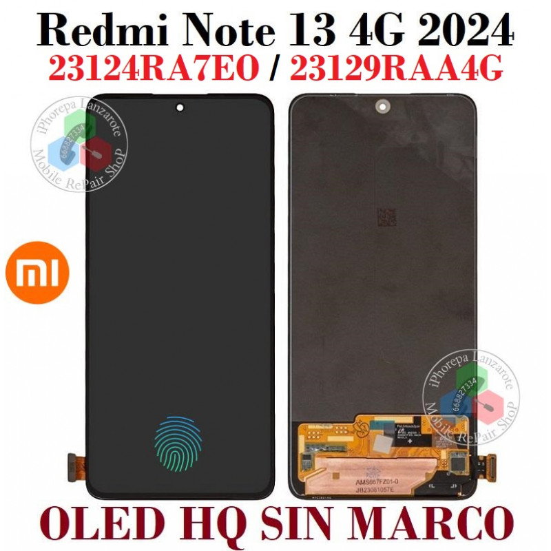 Xiaomi Redmi Note 13 4G  / Redmi note 14 4G ( version global ) / Note 14 5G / Poco M7 Pro 5G - PANTALLA oled hq SIN Marco