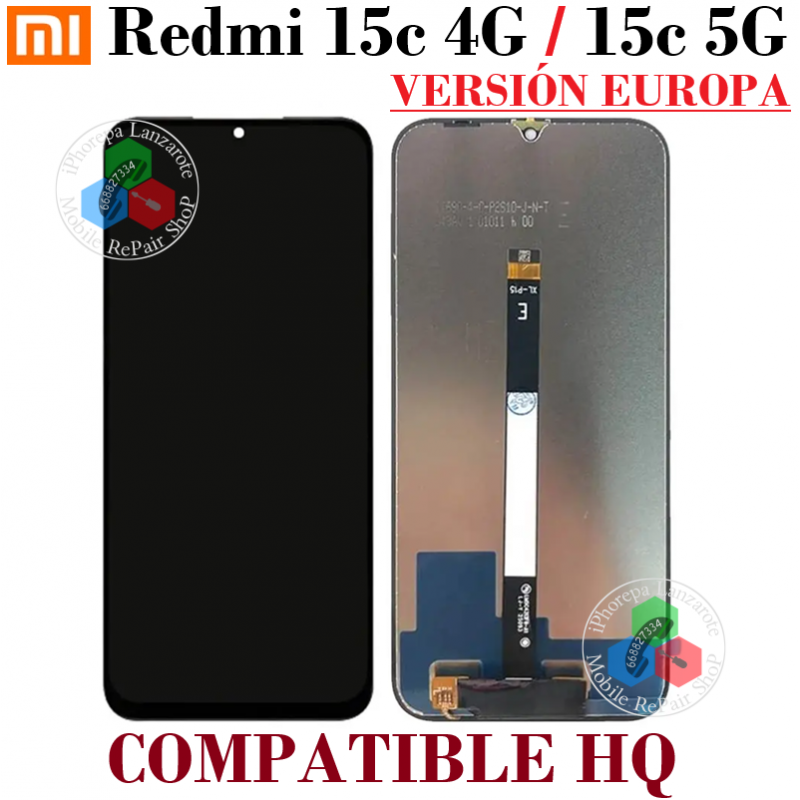 Xiaomi Redmi 15C 4G /  Redmi 15C 5G ( Versión Europea ) - PANTALLA COMPATIBLE HQ SIN MARCO