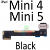 iPad Mini 4 A1538 / A1550 / Mini (5ª Gen) A1538 / A1550 / A2133 / A2124 - FLEX DE CARGA compatible - NEGRO