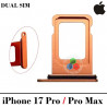 iPhone 17 Pro 5G 2025 A3523 / iPhone 17 Pro Max 5G 2025 A3526 - BANDEJA DUAL SIM - NARANJA