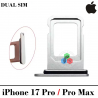 iPhone 17 Pro 5G 2025 A3523 / iPhone 17 Pro Max 5G 2025 A3526 - BANDEJA DUAL SIM - SILVER