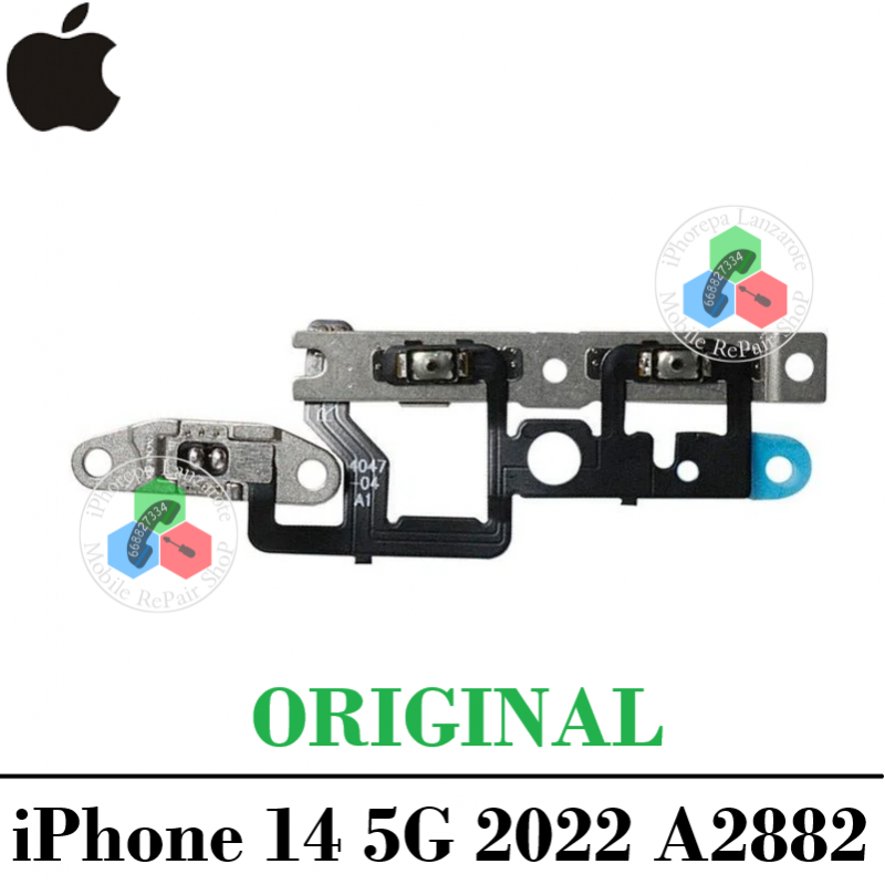 iPhone 14 5G 2022 A2882 - flex de volumen + mute - original refurbished