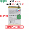 Oppo A78 5G / A57 4G / A57 5G / A77 5G 2022 CPH2339 / A97 5G  " BLP923 " - BATERIA COMPATIBLE SIN LOGO