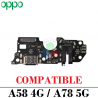 OPPO A58 4G CPH2577 / A78 5G CPH2483 - CPH2495 - PLACA DE CARGA COMPATIBLE