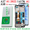 Oppo A17 4G 2022 CPH2477 / A17K CPH2471 / Oppo A58 5G (Version. China) - pantalla service pack con marco