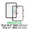 iPad 10.9" 2022 (10ª Gen) A2696, A2757, A2777 / iPad 11" 2025 (11ª Gen) A3355, A3356, A3354 - PANTALLA tactil CALIDAD ORIGINAL