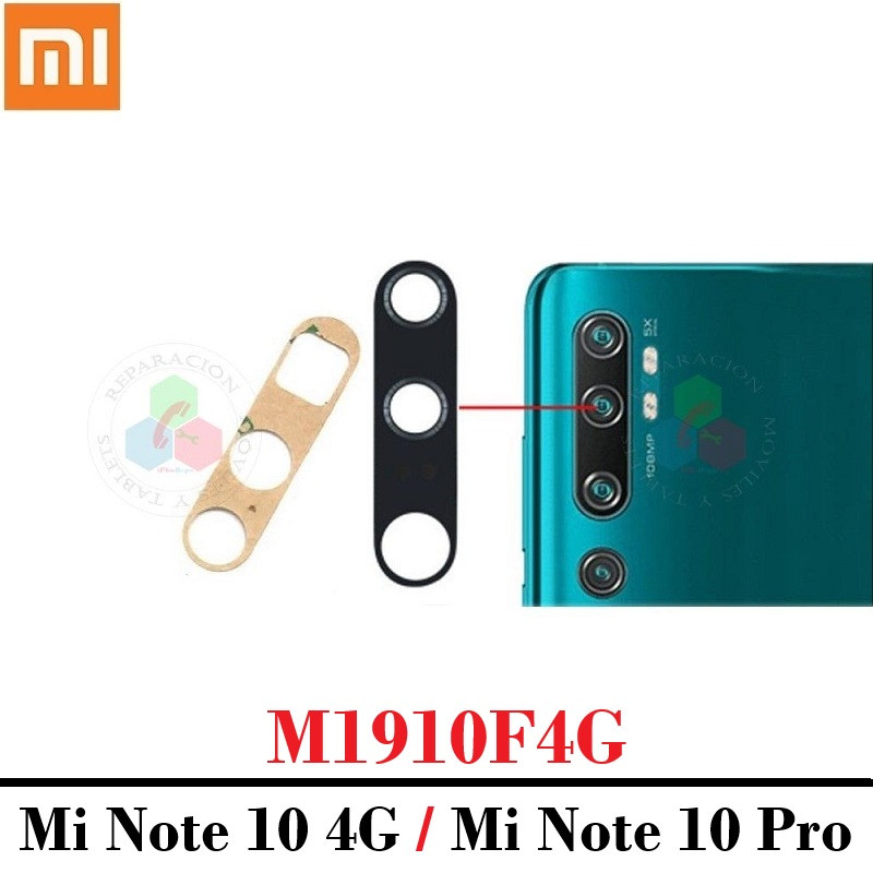 Xiaomi Mi Note 10 4G M1910F4G / Mi Note 10 Pro - LENTE cristal de camara
