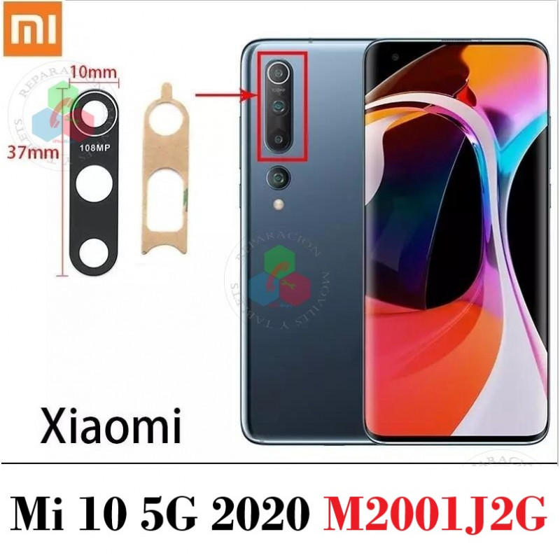Xiaomi Mi 10 5G 2020 M2001J2G - cristal LENTE de cámara