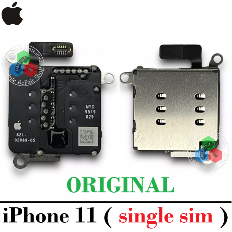 iPhone 11 2019 A2221 - LECTOR SIM  ( SINGLE SIM ) SIM READER - ORIGINAL