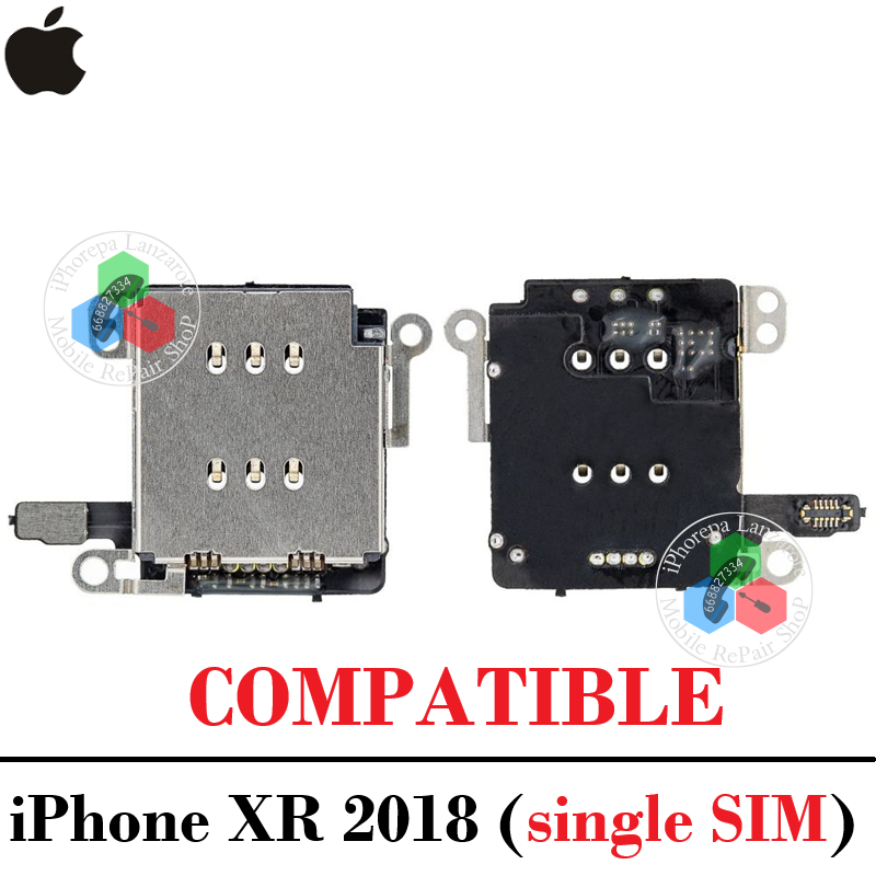 iPhone XR 2018 A2105 - LECTOR SIM READER ( SINGLE SIM ) - COMPATIBLE