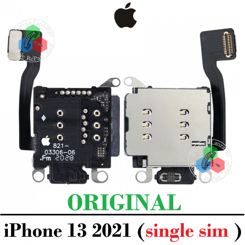 iPhone 13 2021 A2633 - LECTOR SIM READER ( SINGLE SIM ) - ORIGINAL