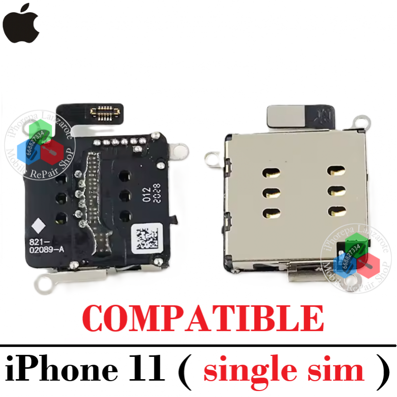 iPhone 11 2019 A2221 - LECTOR SIM  ( SINGLE SIM ) SIM READER - COMPATIBLE