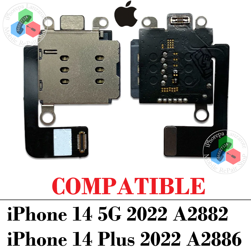 iPhone 14 5G 2022 A2882 / iPhone 14 Plus 2022 A2886 - LECTOR SIM READER ( SINGLE SIM ) - COMPATIBLE