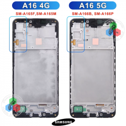 SAMSUNG A16 5G 2024 A166B / A166 - PANTALLA SERVICE PACK CON MARCO