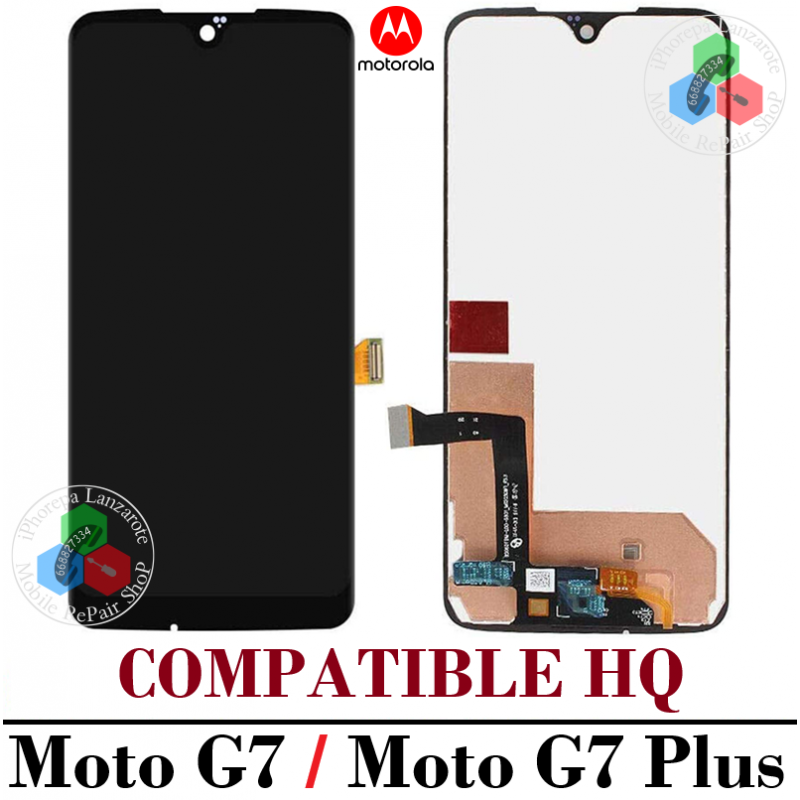 Motorola Moto G7 XT1962 / XT1962-4 /  XT1965 - G7 Plus - pantalla COMPATIBLE HQ sin marco